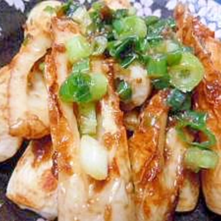 簡単速攻✿竹輪とお葱の焼き肉のタレ炒め